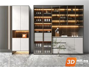Wine cabinet Skp Files